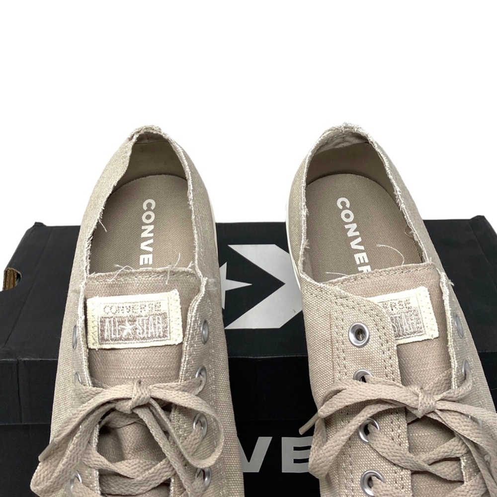 Converse Chuck Taylor OX Sneakers Low Top For Men Egret Canvas Casual 164098F - Picture 8 of 10